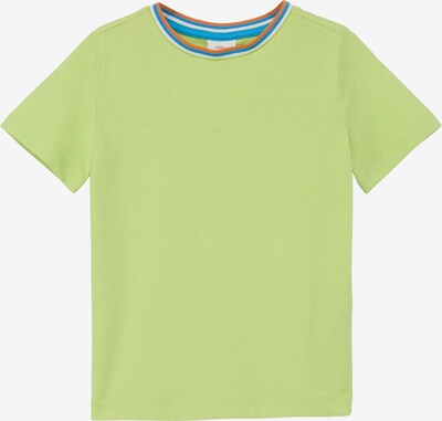 s.Oliver T-Shirt en bleu / citron vert / orange / blanc, Vue avec produit