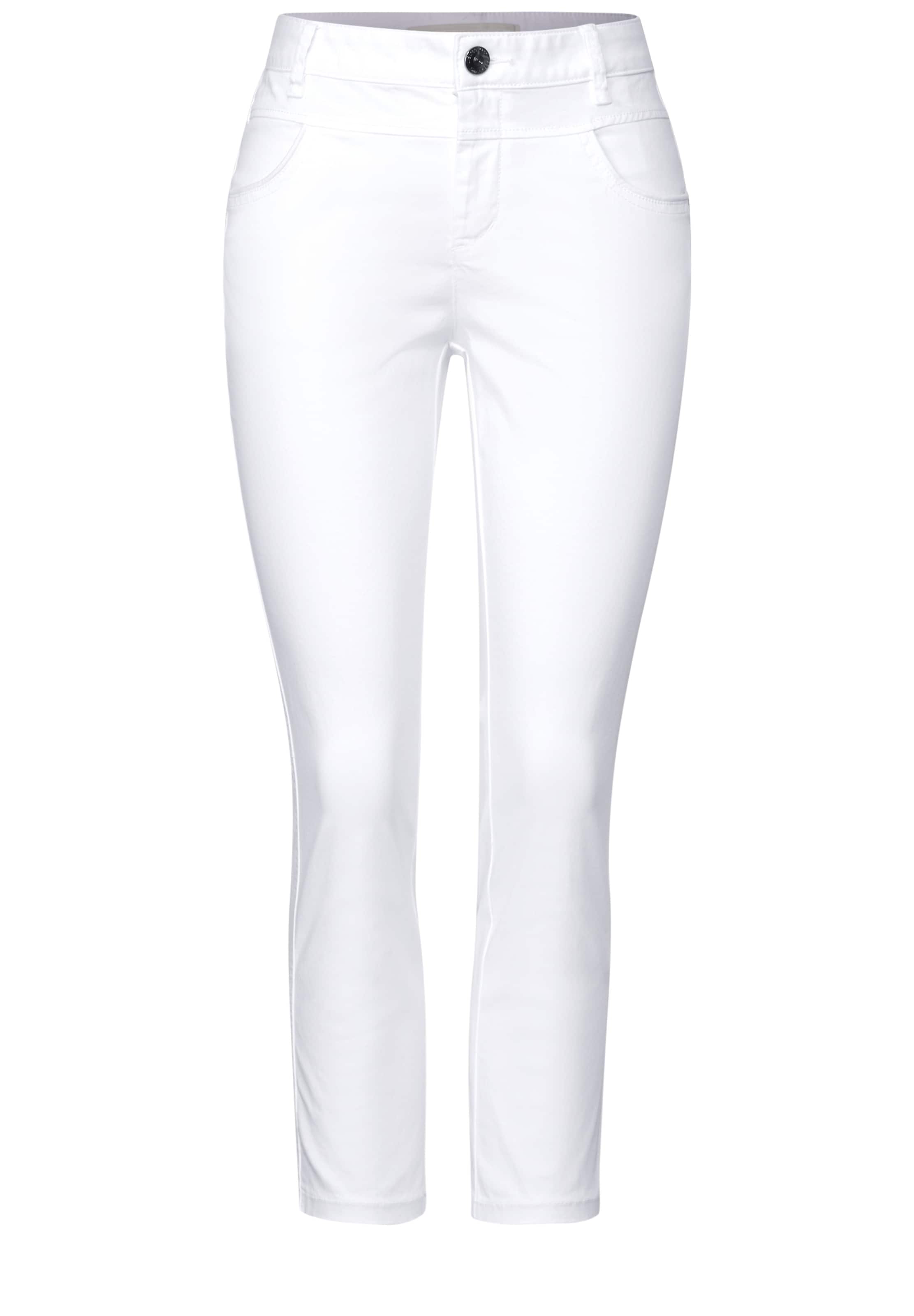 STREET ONE Slimfit Hose in Weiß: Vorderseite