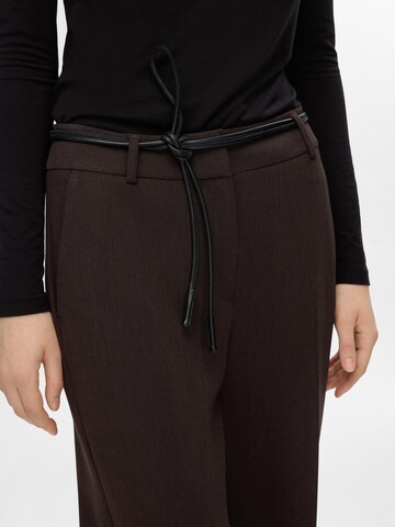 SELECTED FEMME Wide Leg Bukser med fals 'SLFRita' i brun