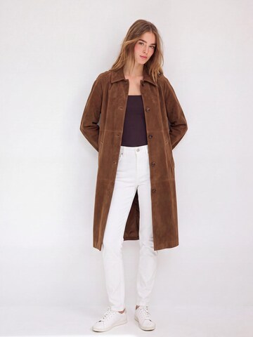 Manteau mi-saison 'BOBBY' andy & lucy en beige : devant