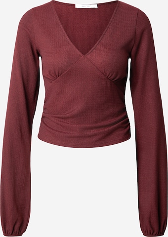 sarkans ABOUT YOU T-Krekls 'Janina': no priekšpuses