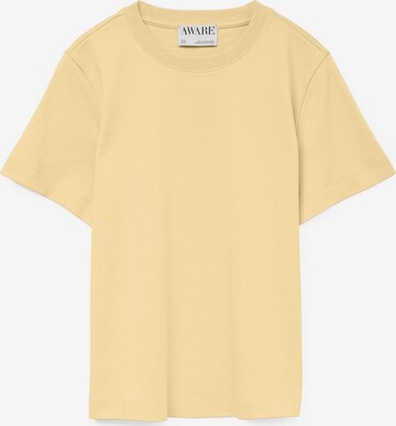 Aware Shirt 'AWNAIMA' in Geel: voorkant