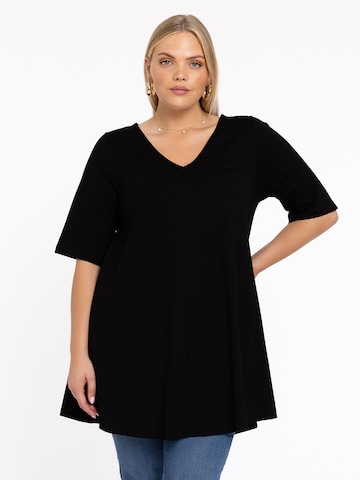 YOEK Tunic in Black: front
