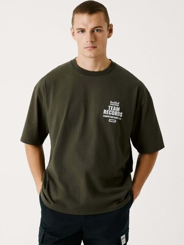 T-Shirt 'Team Records' Red Bull Racing x Pepe Jeans en vert : devant