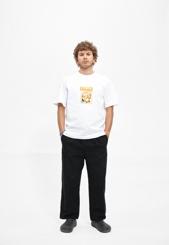 Cleptomanicx Shirt 'Oh my Gull..' in Wit