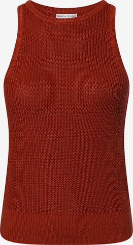 Marie Lund Knitted Top in Red: front