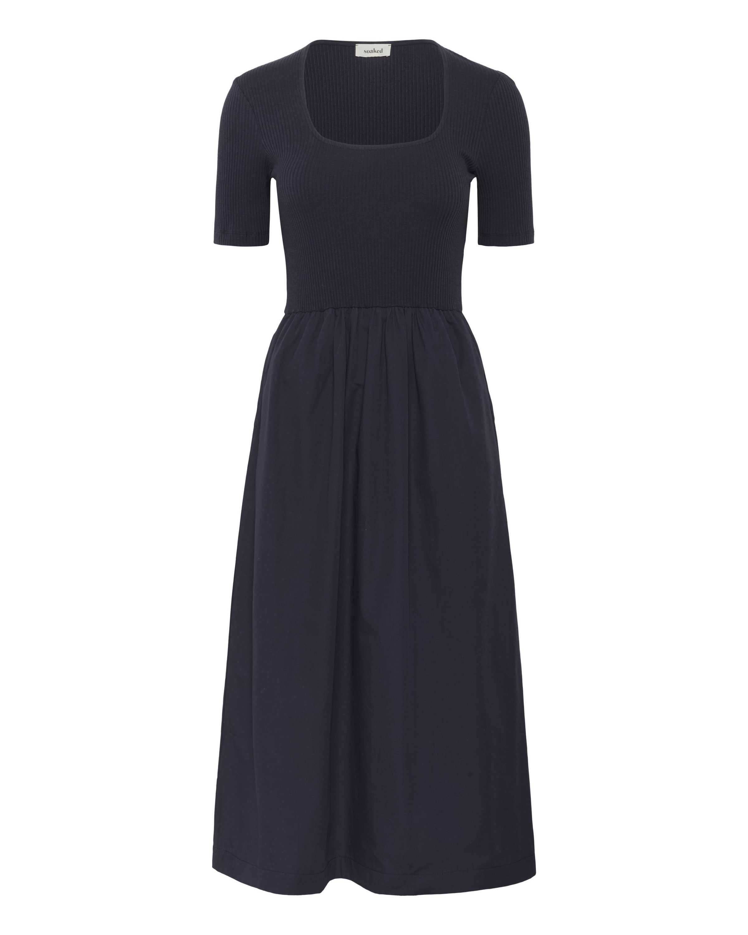 SOAKED IN LUXURY Jurk 'Phoebe' in Blauw: voorkant