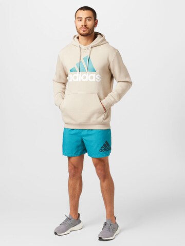 ADIDAS SPORTSWEAR Bluzka sportowa 'Essentials Fleece Big Logo' w kolorze beżowy