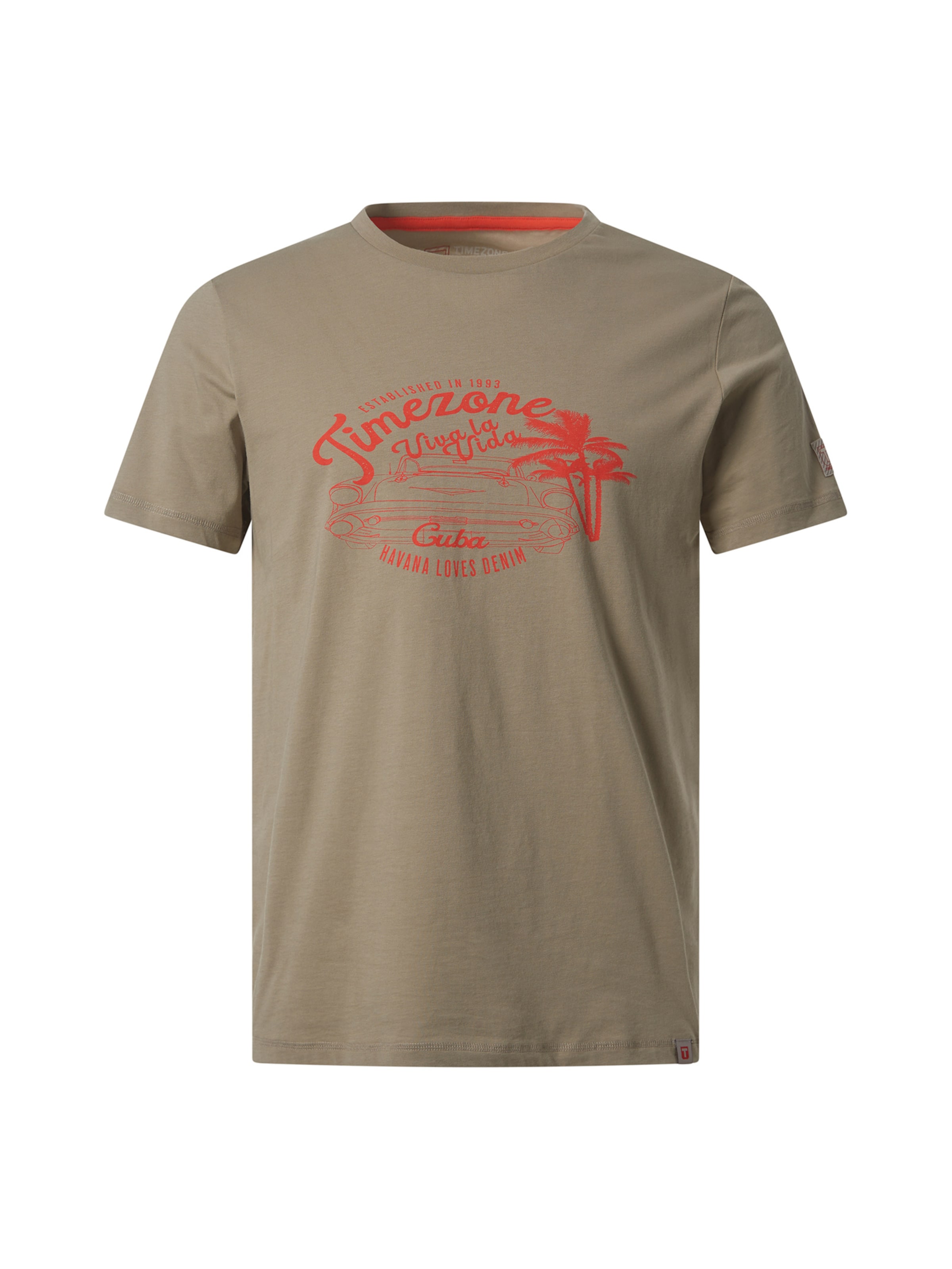 TIMEZONE Shirt 'Cuba' in Green: front