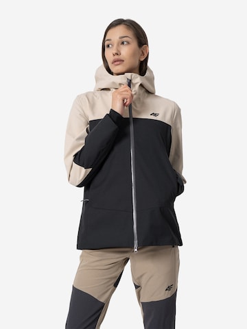 4F Outdoor jacket in Beige: front