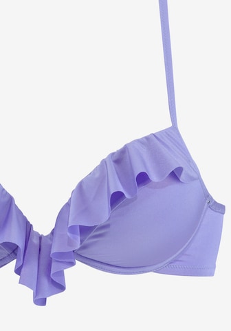 s.Oliver Push-up Bikini in Purple