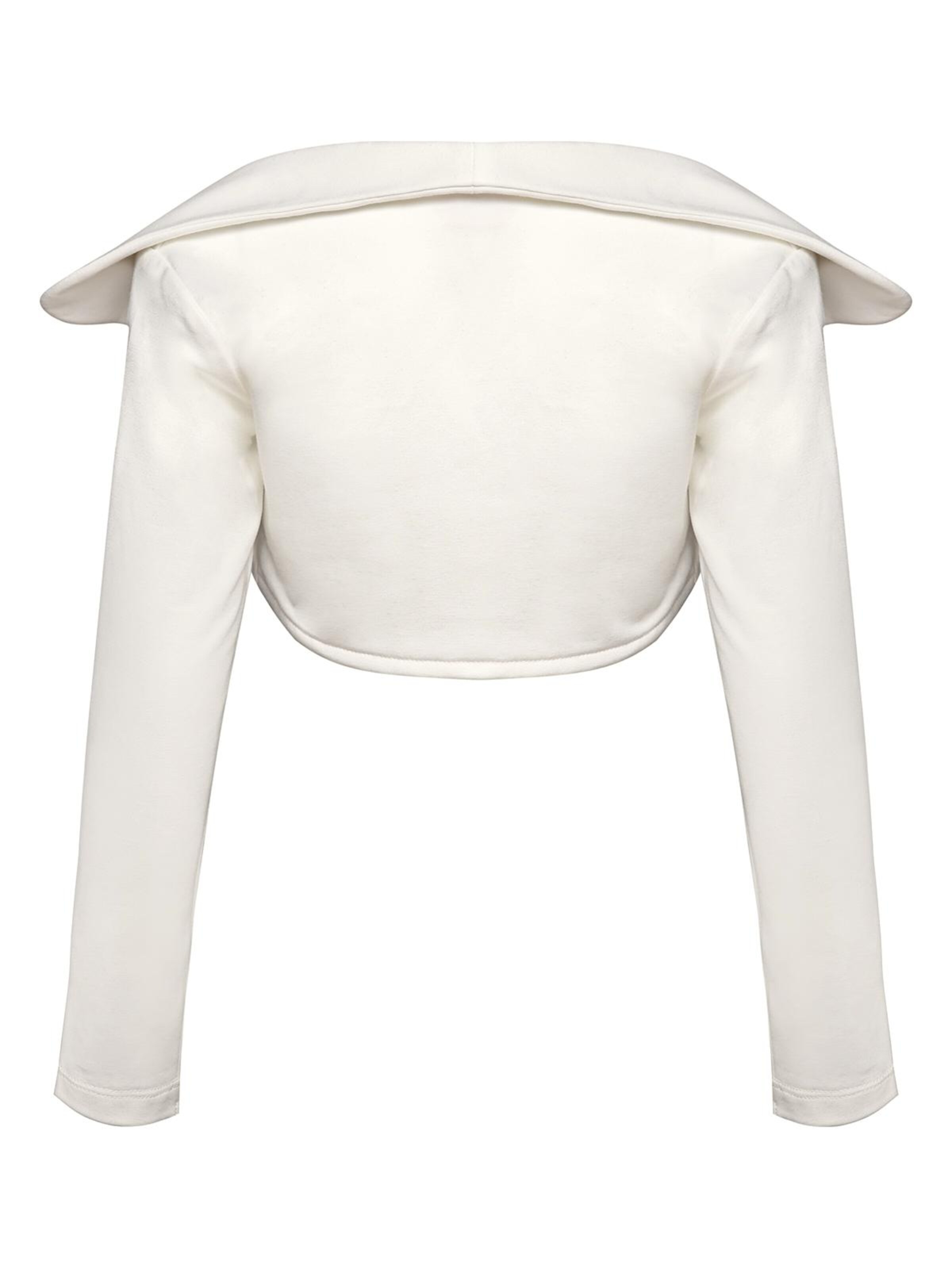 La V Bodywarmer 'Vest met lange kraag' in Beige
