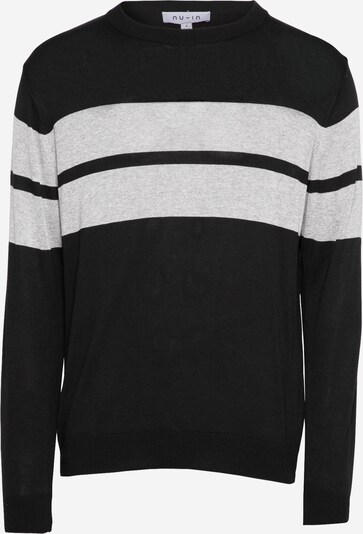 NU-IN Sweter w kolorze nakrapiany szary / czarnym, Podgląd produktu