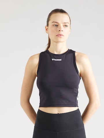 Sport top 'ACTIVE' de la Hummel pe negru: față