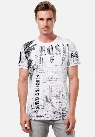 Rusty Neal T-Shirt in Weiß: Vorderseite