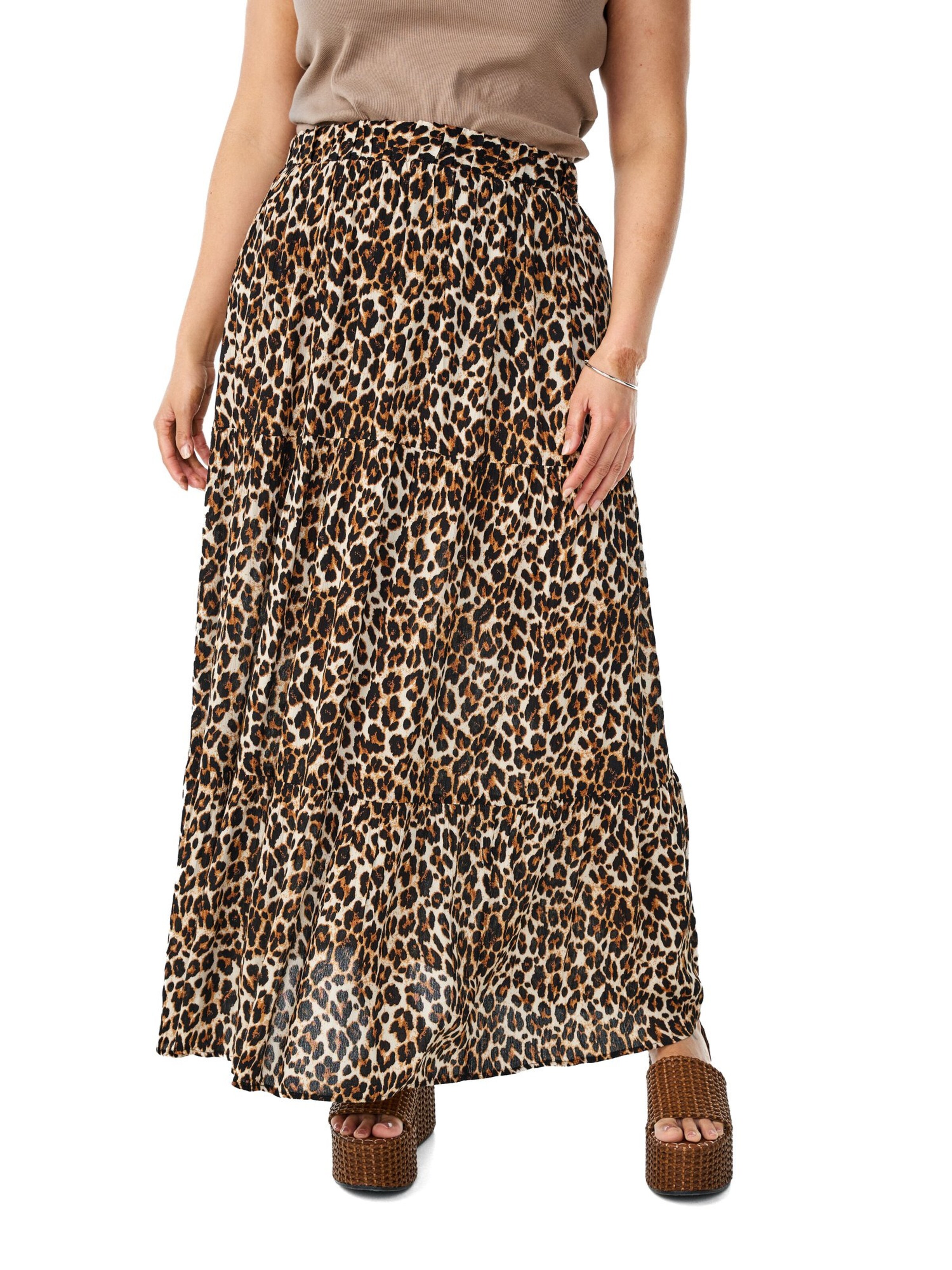 Zizzi Sukně 'Carose' – hnědá: přední strana