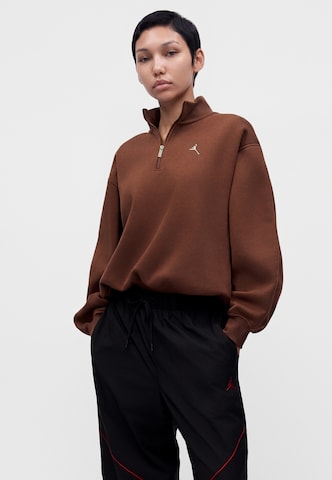 Felpa 'Brooklyn Fleece' di Jordan in marrone: frontale
