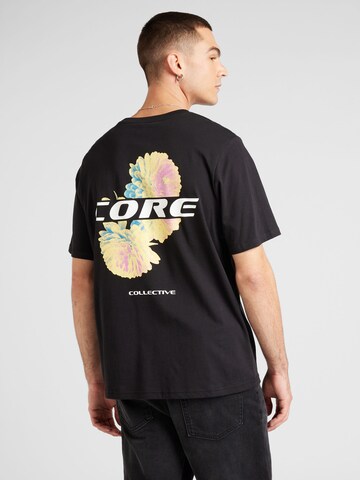 JACK & JONES Μπλουζάκι 'JCOBLURRED FLORAL' σε μαύρο: μπροστά