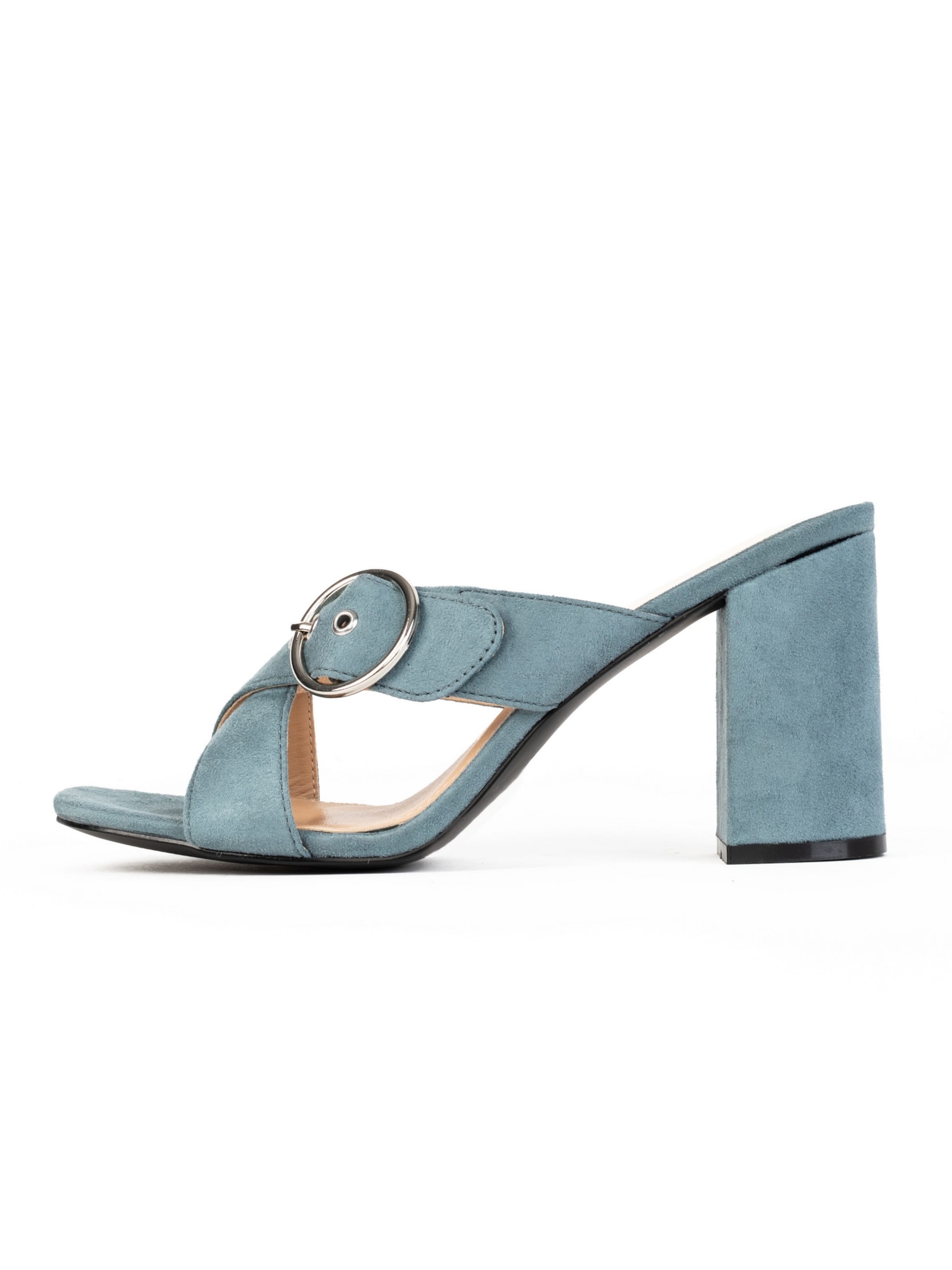 Zoccoletto 'Chene' di Celena in blu: frontale