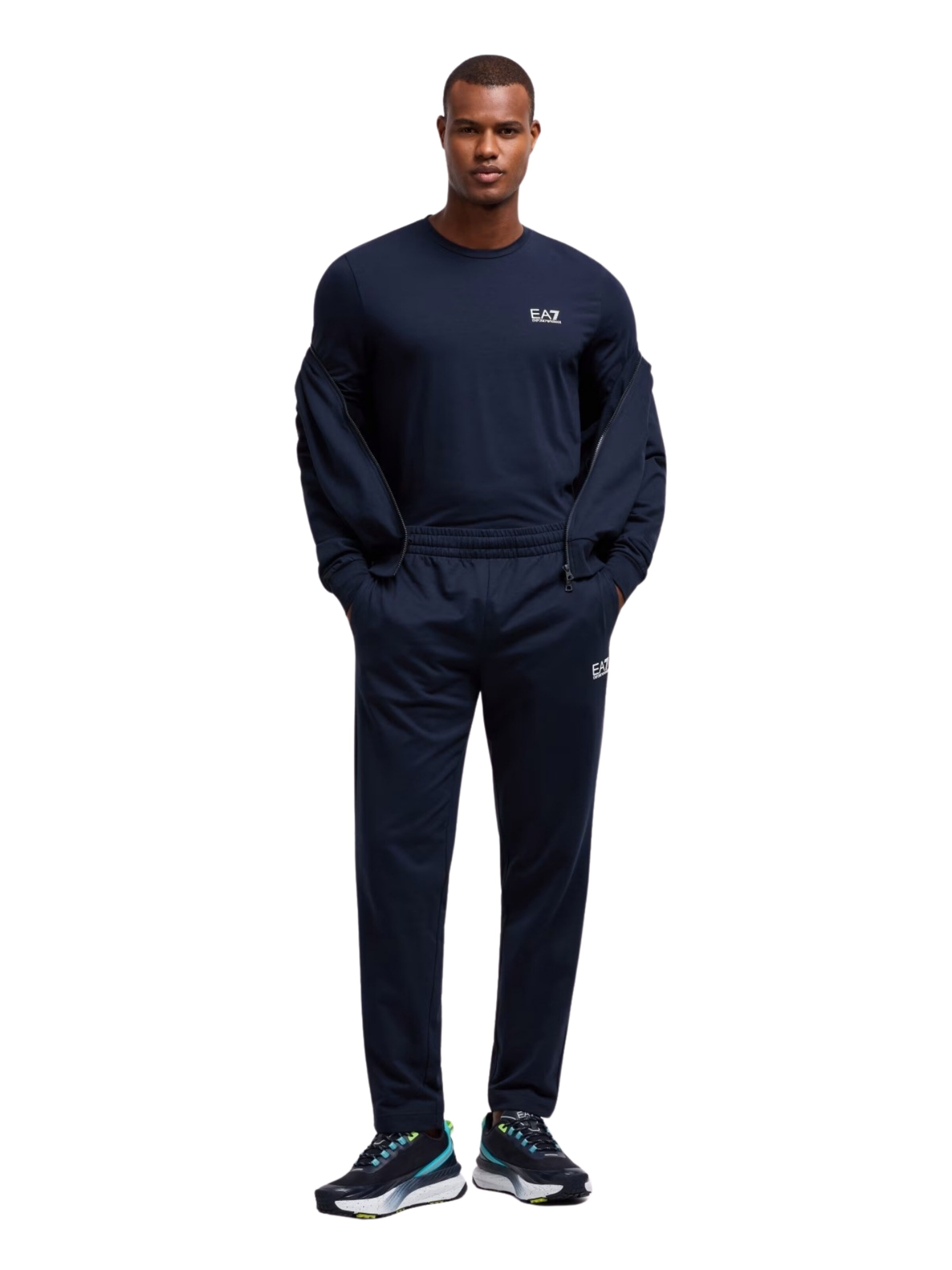 EA7 Emporio Armani Bluser & t-shirts 'Core Identity' i blå