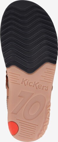 Calzatura aperta di Kickers in marrone