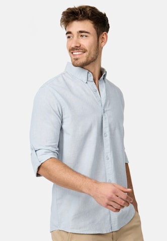 INDICODE JEANS Regular fit Overhemd 'Bran' in Blauw