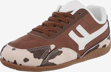 Ital-Design Sneaker in Braun: Vorderseite