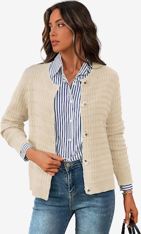 Magicshe Strickjacke 'Strickjacke' in Weiß: Vorderseite