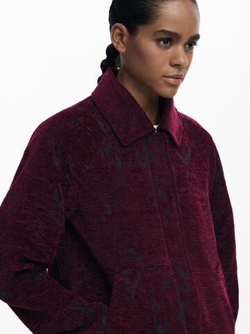 Desigual - Casaco meia-estação em vermelho