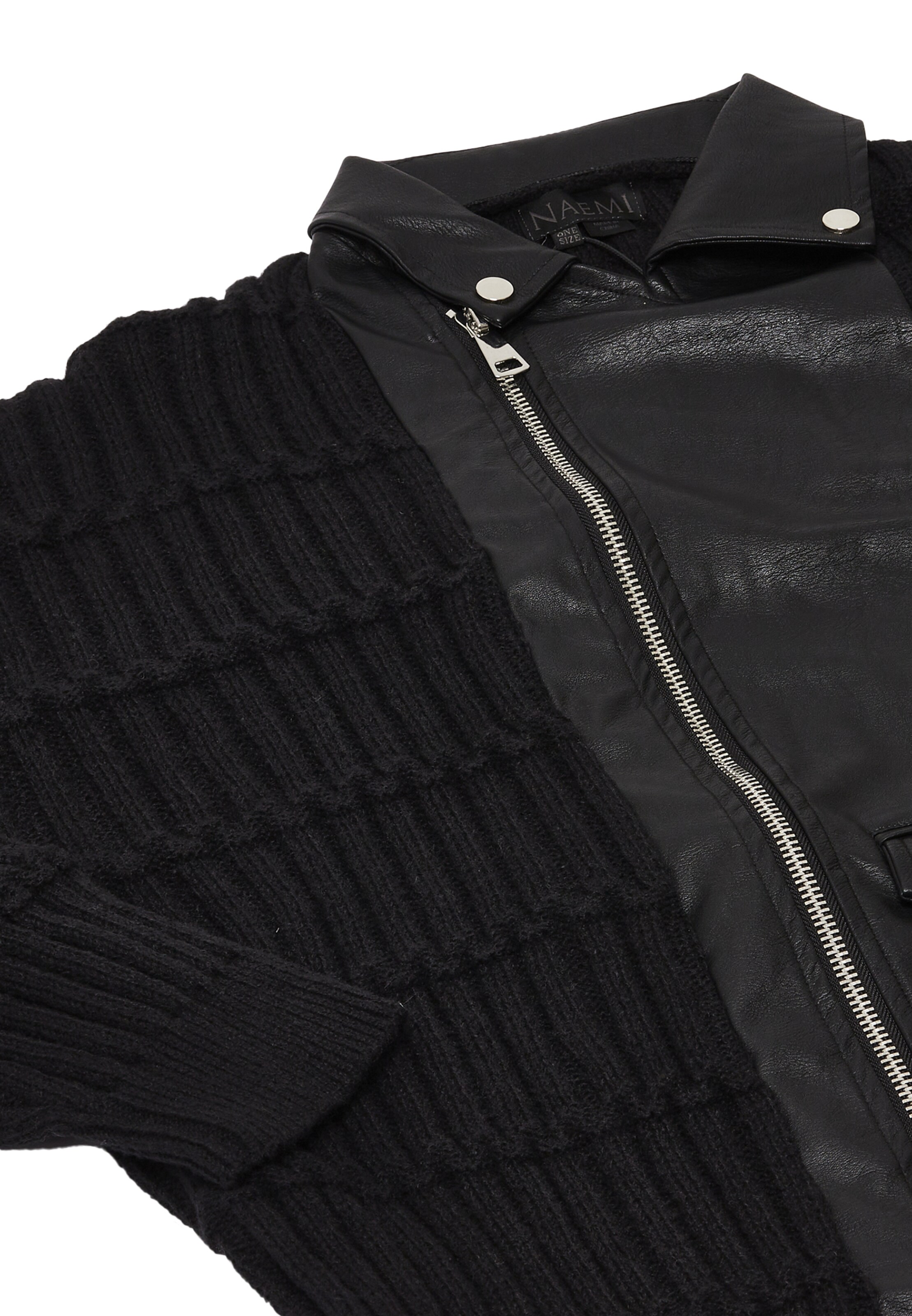 NAEMI Knit cardigan in Black