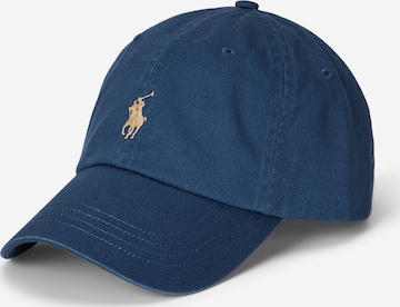 Polo Ralph Lauren Шапка с козирка в синьо: отпред