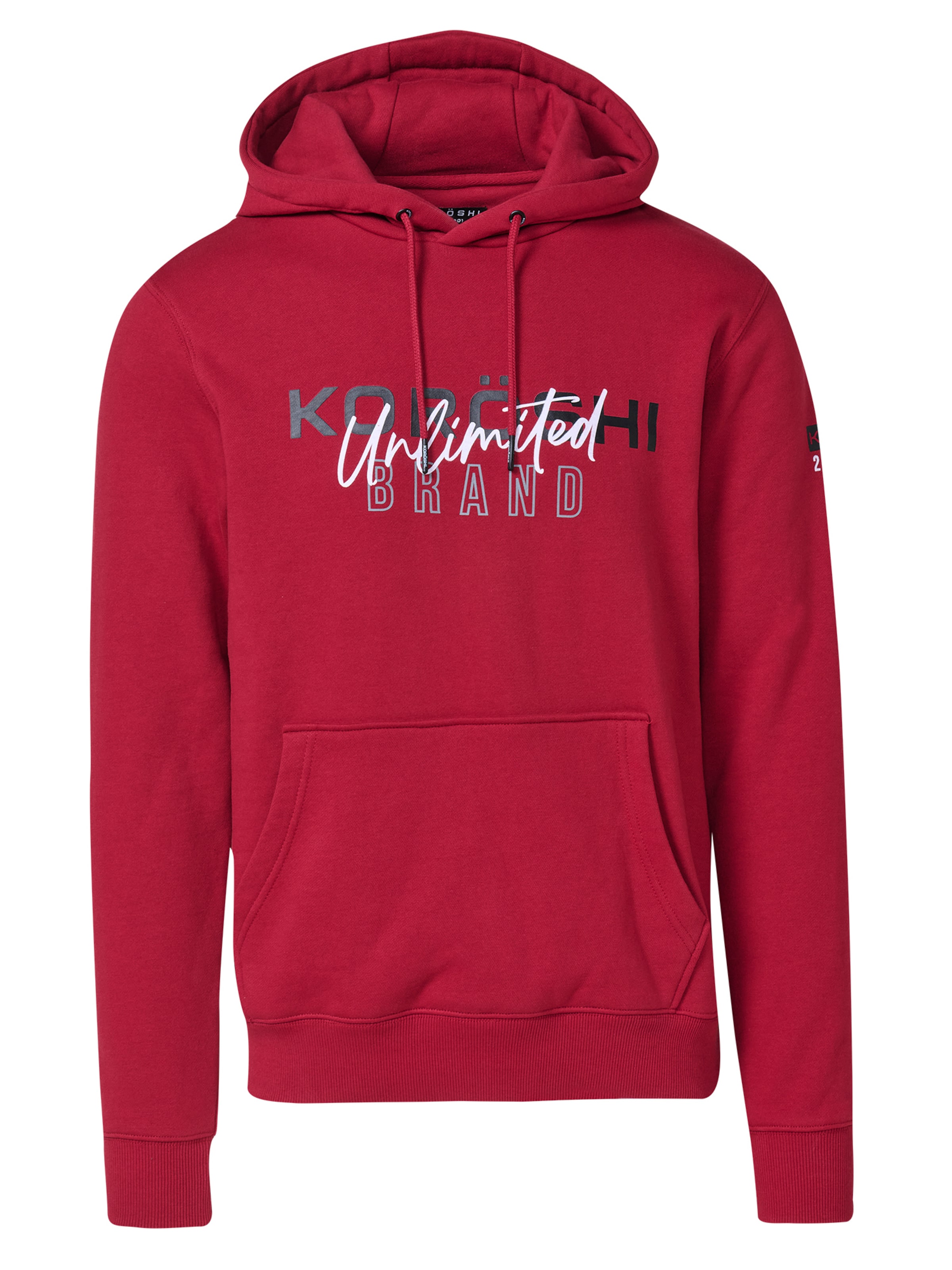 Sweat-shirt KOROSHI en rouge : devant