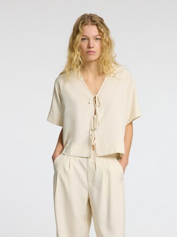 Chemisier SELECTED FEMME en beige : devant