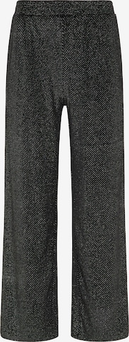 Wide leg Pantaloni de la myMo at night pe negru: față