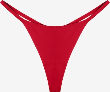 GOD SAVE QUEENS Thong 'Second Skin' in Red: front