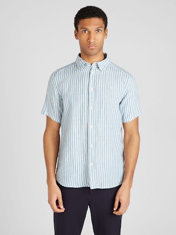 Les Deux Regular fit Overhemd 'Kris' in Blauw: voorkant