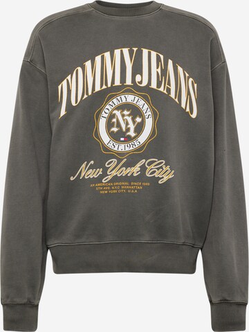 Tommy Jeans Sweatshirt in Grijs: voorkant