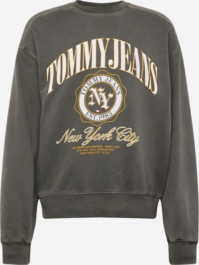 Tommy Jeans Sweater majica u svijetložuta / siva / bijela, Pregled proizvoda