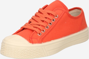 US Rubber Låg sneaker 'SUMMER' i orange: framsida