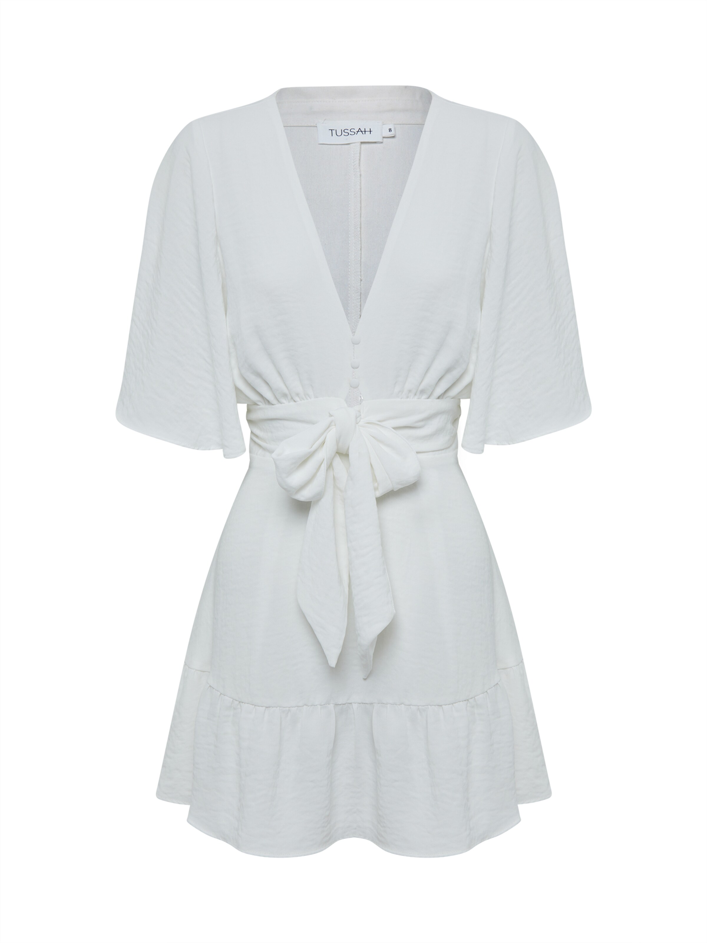 Tussah Kleit 'MARTHA', värv valge: eest vaates