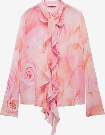 MANGO Blouse 'iris' in Roze: voorkant