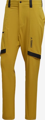 adidas Terrex Workout Pants 'Zupahike' in Green: front