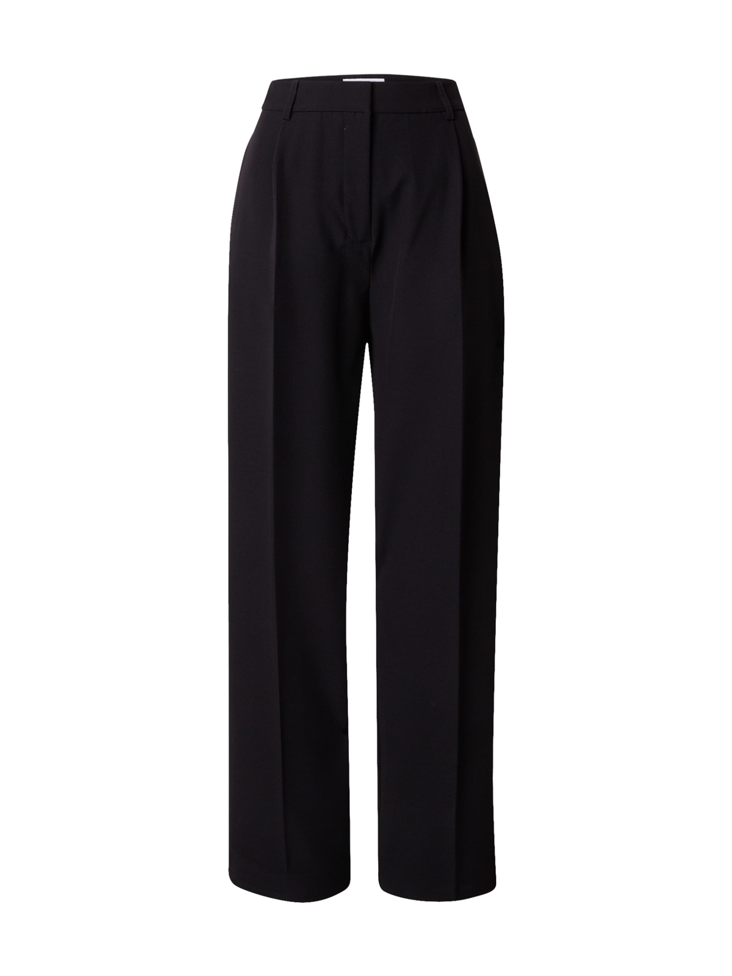 Samsøe Samsøe Loose fit Pleated Pants &#x27;RAMONA&#x27; in Black: front