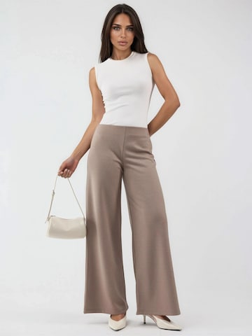 Wide Leg Pantalon Busem en marron