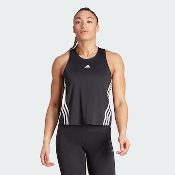 ADIDAS PERFORMANCE Sports Top 'Aeroready Hyperglam' in Black: front