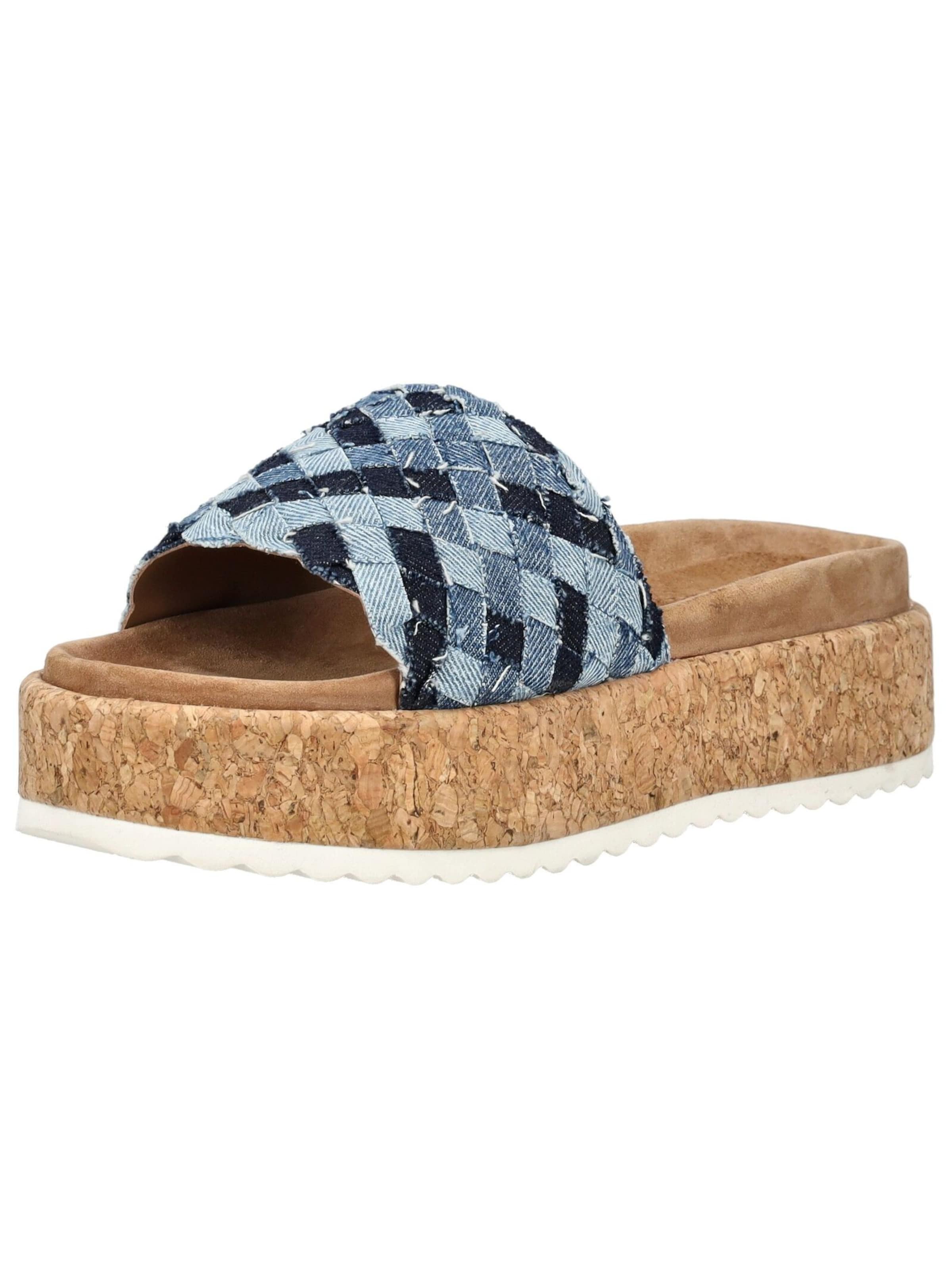 Mule LAZAMANI en bleu : devant