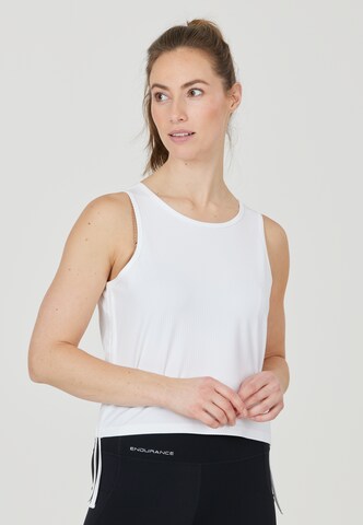 ENDURANCE Sporttop 'Irisliene' in Wit: voorkant