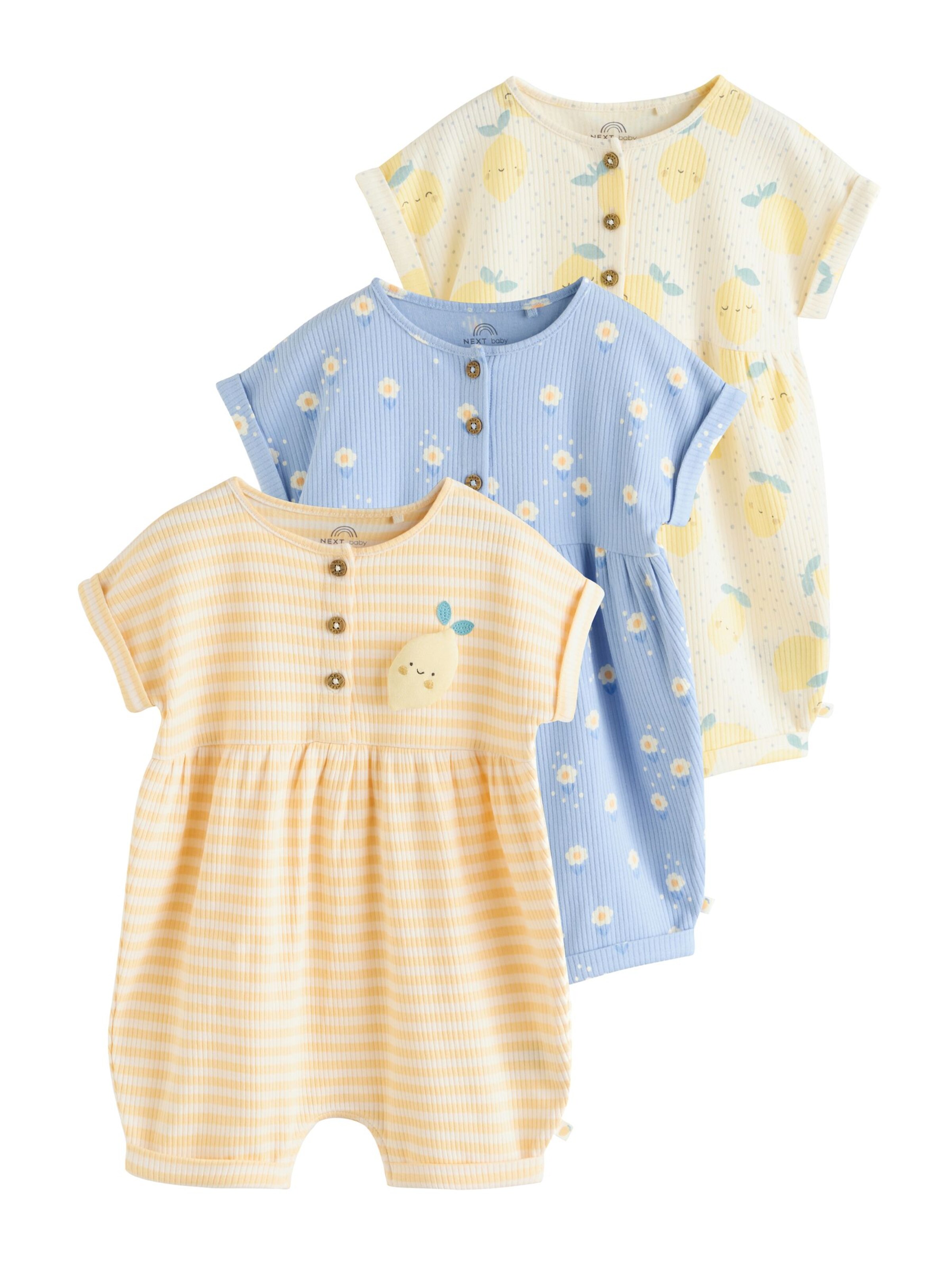 Next Ползунки/боди в Синий: спереди