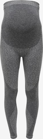 Only Maternity Skinny Sportbroek 'MALTEA' in Grijs: voorkant