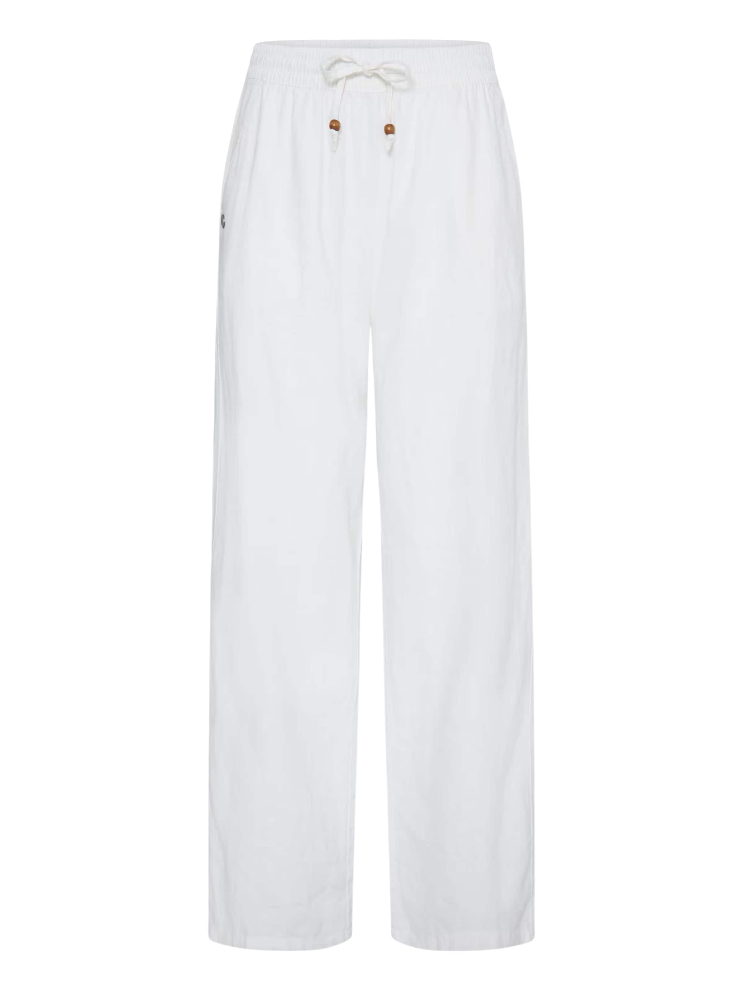 Loosefit Pantalon ' OXAlfas Linen Mix ' Oxmo en blanc : devant